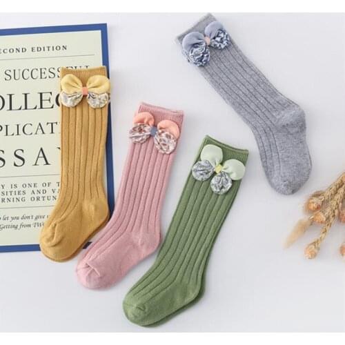 Childrens Socks Mesh Bow Baby Stocking Summer Thin Anti-mosquito Socks Toddler Girls Princess Bowknet Striped Leg Warmers