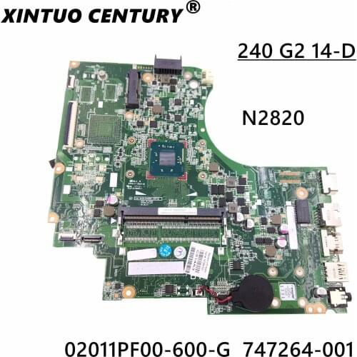 For HP 240 G2 14-D Laptop 02011PF00-600-G system board Laptop motherboard 747264-001 UMA graphics 747264-501