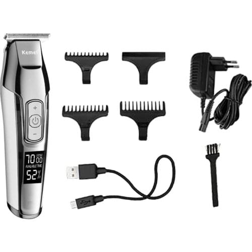 Electric LCD Handy Men Hair Clipper Razor Beard Removal Haircut EU Plug