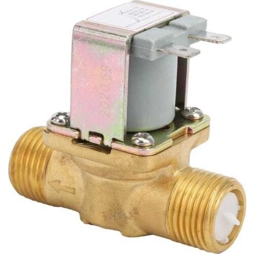 DC 12V Solenoid Valve All Metal Washing Machine Replacement With Removable Filter For Water Boiler