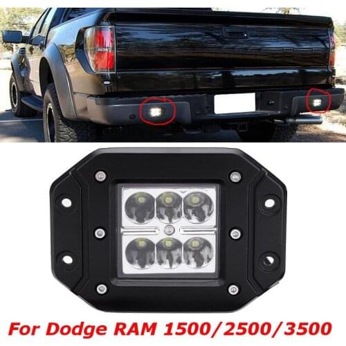 1pc 4" Spot / Flood 6 LED Light Bar Backup Reverse Rear Bumper DRL Lamp For Off Road lada Jeep Pickup Camper Trailer UAZ SUV
