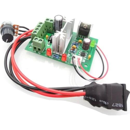 JFBL Hot 6V 12V 24V 10A PWM DC Motor Speed Controller Double-Sided CW CCW Regulator Switch