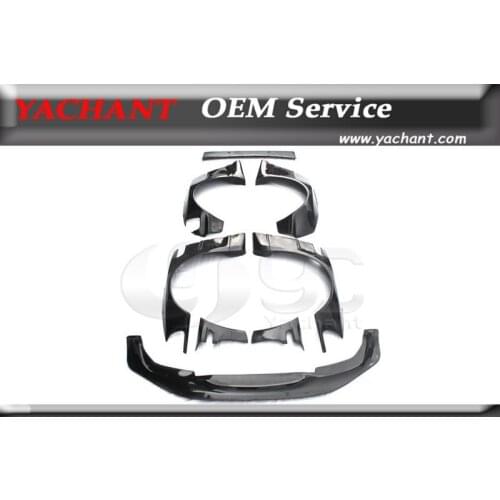 FRP Fiber Glass Kit Fit For 98-05 E46 M3 Coupe GP PD RB Style Body Kit Front Lip Diffuser Fender Flares Spoiler