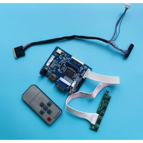 Kit Work for LTN156AT03 1366x768 Controller Board panel driver 2AV VGA AV LED HDMI LCD 40pin Screen remote display monitor