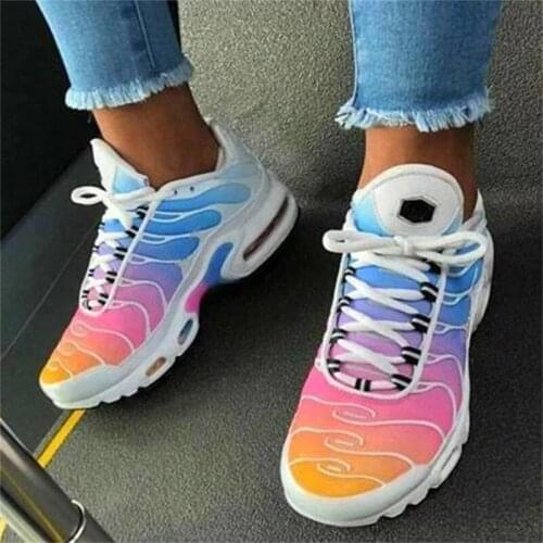 Women Vulcanize Shoes Sneakers Ladies Fashion Bling Casual Shoes Summer Mesh Breathable Sneakers Femme Zapatillas Mujer 35-43