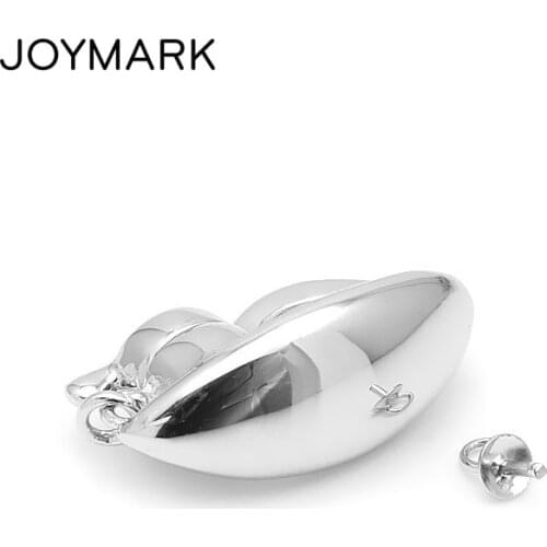 Sterling Silver Drop Pendant Magnetic Clasp Closures For Bracelets And Necklaces Handmade Jewelry Findings Components SC-MC025