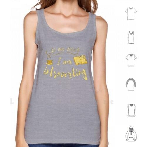 Do Not Disturb - I Am Introverting tank tops vest 100% Cotton Kntrovert Social Anxiety Shy Asocial Depression Depressed Tumblr