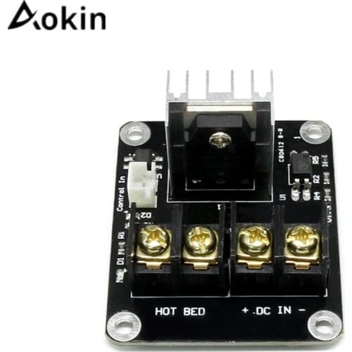 Aokin Heated Bed Power Module Hot Bed Power Expansion Board MOS Tube High Current Load Module with Cable 3D Printer Accessories