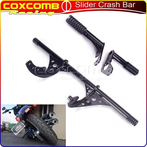 Motorcycle Highway Crash Bar Passenger Peg Frame Slider Crash Bumper Kits For Harley Softail Street Bob Low Rider 2018-Up