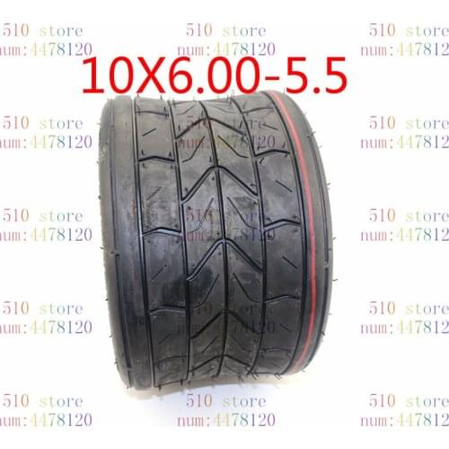 Motorcycle Scooter Beach Car Modified Widened Rear Tires 10x6.00-5.5 Inch Tires Vacuum Tires good quality
