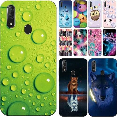 Soft Phone Case For ZTE Blade V10 Vita Cases Panda Funda Colorful Flower Silicone TPU Back Cover Shell