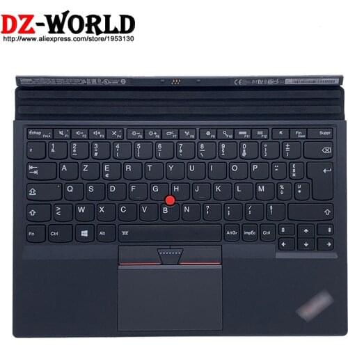 New Original FR French Base Portable Backlit Thin Keyboard for Lenovo Thinkpad X1 Tablet 1st 2nd Gen 01HX711 01AW611