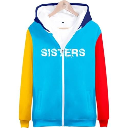 2021 New sisters 3D Printed Zipper Hoodies Men/Women Fashion Long Sleeve Hooded Sweatshirt Hot Sale Streetwear Clothes