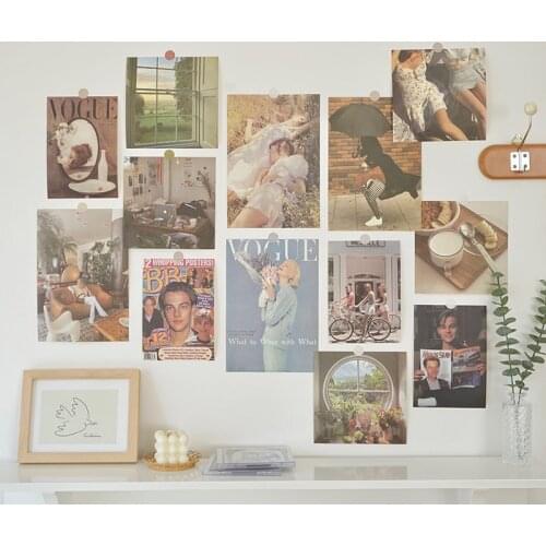 New Stationery Decoration Sticker Retro Movie Sticker Collage Card Scrapbook DIY Diary Phone Photo Album Sticker Label