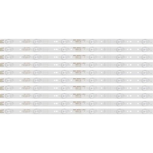 New Kit 10pcs LED backlight strip for Skysorth 49"TV LC490DUJ-SHA2 5800-W49001-1P00 5800-W49001-2P00 0P00 DP00 5850-W50007-1P00