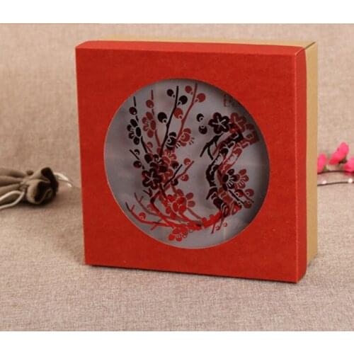 Popular Chocolate Packaging Box with Window,Custom high quality cardboard foam thin card box in stock ---DH10073