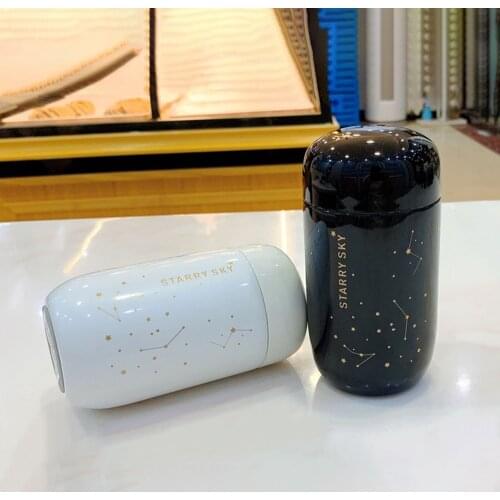 304 Stainless Steel Vacuum Cup Mini Star Thermos Cup Portable Thermos Cartoon Goddess Thermos Mug Mini Cute Water Bottle 1pc
