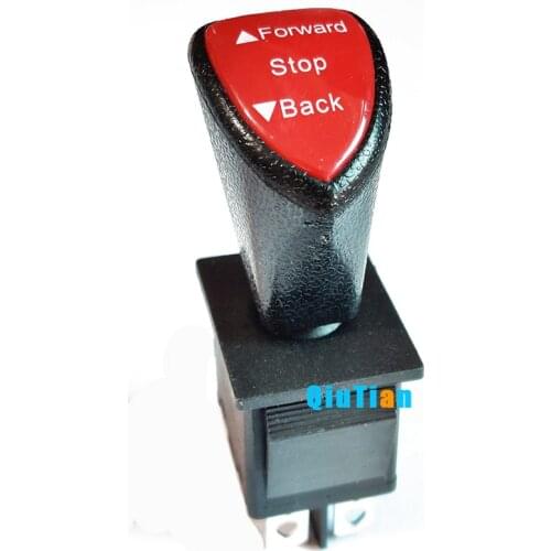 High good parts Forward-Stop-Back DPDT 6Pin Latching AC 250V 10A 125VAC 16A 250VAC Black Red 31x25mm Remote Slide Rocker Switch