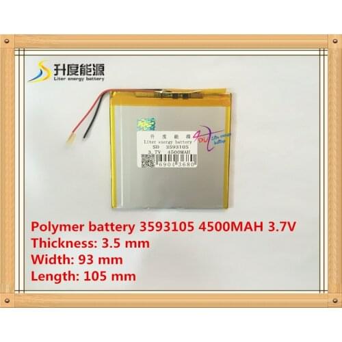 1PCS free shipping 3.7V 4500mah brand batteries V972 9.7 inch quad-core version of Battery 3593105 new A battery
