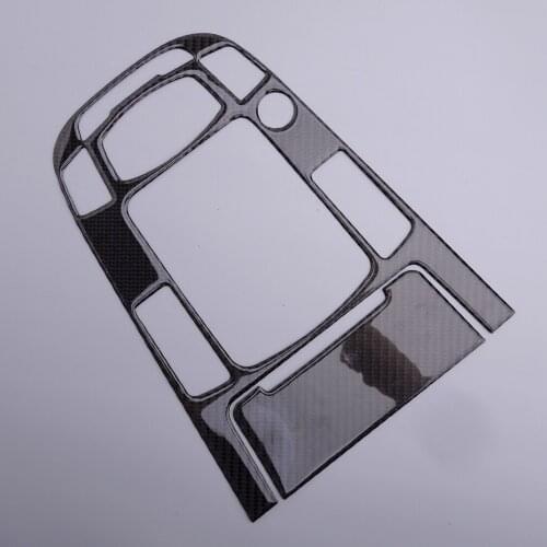 2pcs Carbon Fiber Console Gear Shift Panel Sticker Cover fit for Audi A4 A5 2009-2016 Q5 2009 2010 2011 2012 2013-2016 2017