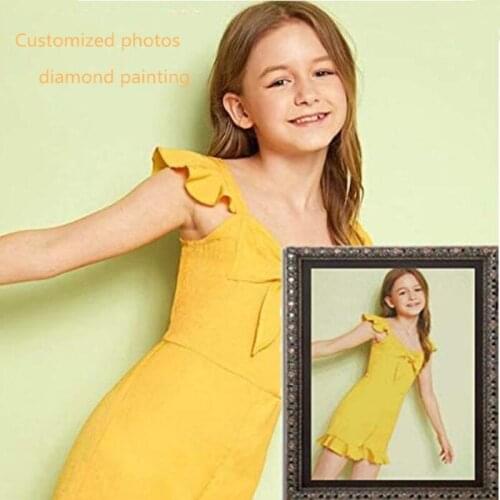 DIY Photo Custom Diamond Painting 5D Diamond Embroidery Full Square Picture of Rhinestones Cross Stitch Home Decoration Gift