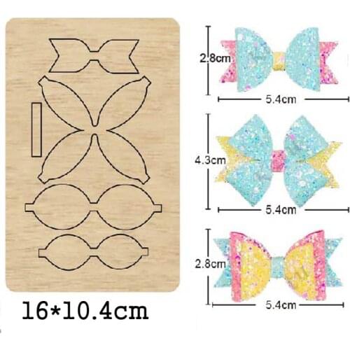 Handmade bowknot wooden die 2020 Crafts Stencil For DIY Scrapbooking /photo Cards Embossing Cutting Dies