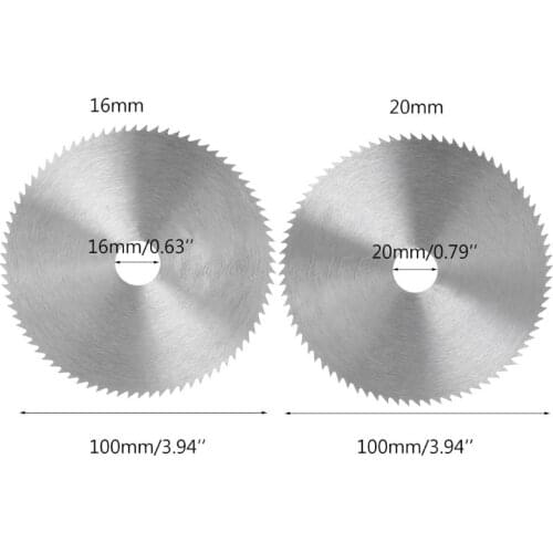 Dia 4 Inch 100mm Wood Saw Blade Disc Bore Diameter 16/20mm Wheel Cutting Disc For Woodworking Rotary Cutting Tool
