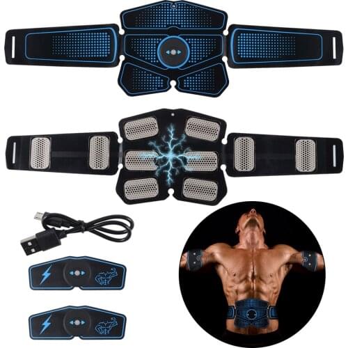 Electronic Muscle Trainer Stimulator EMS Abdomen Arms Waist Fitness Exercise Home Gym Equipment