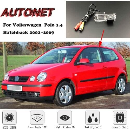 AUTONET Backup Rear View camera For Volkswagen VW Polo 1.4 Hatchback 2002~2009/license plate camera/parking Camera