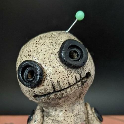 Voodoo Doll Cone Burner Incense Burner Desktop Resin Ornament Handmade Carft TN88