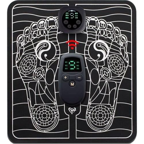 Electric EMS Foot Massager Wireless Feet Muscle Stimulator with Remote Control,Relax Relieve Pain Foot Massager
