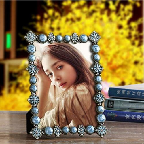 6/7/8/10 Inch European Style Metal Photo Frame Living Room Ornaments