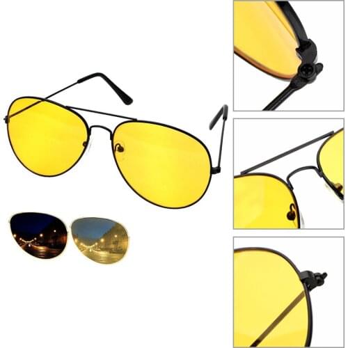 Car Drivers Night Vision Goggles Anti-glare Polarizer Sunglasses Polarized Driving Glasses Copper Alloy Auto Accessories