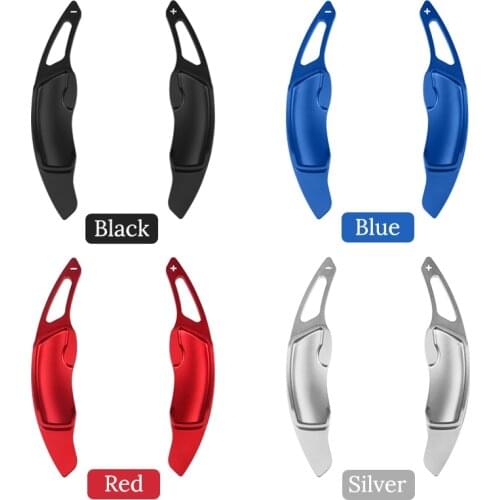 A pair of Car Steering Wheel Shift Paddles Aluminum Alloy Gearshift Gear Extension For Subaru Legacy XV BRZ For Toyota Forester