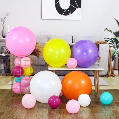 1/5pcs 18 Inch Pearl Color Latex Balloons Blow Up Big Air Ball Wedding Birthday Party Round Balloon Decoration Photography Props