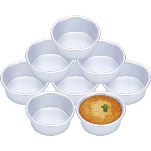 Cake Pan Anodized Aluminum Round Cake Pans Tins Baking Pan for Cheese Cake Pizza Quiche Leakproof Easy Release