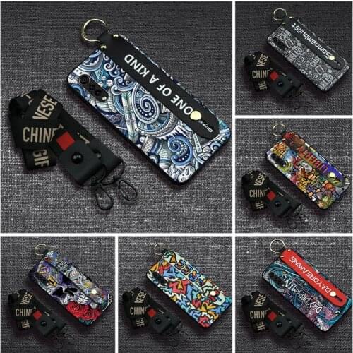 Wrist Strap Dirt-resistant Phone Case For LG Velvet 4G/5G New Arrival Silicone cover Phone Holder