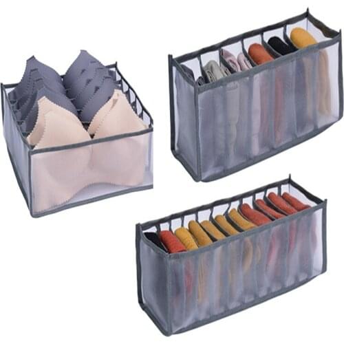 Underwear Bra Socks Panty Storage Boxes Cabinet Organizers Home Room Wardrobe Closet Drawer Organization Box Divider Save Space