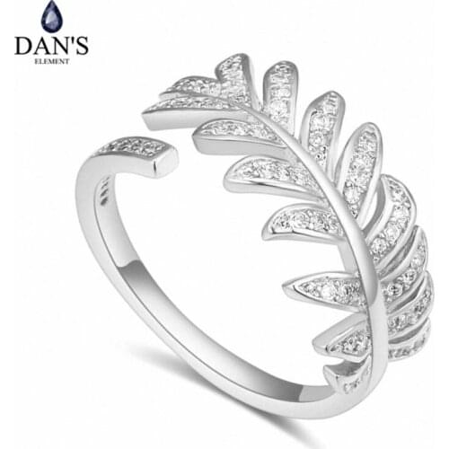 DANS Element Brand Real AAA Zirconia Micro Inlays Rose Gold Color Ring Party For Women Valentine Gift 129801
