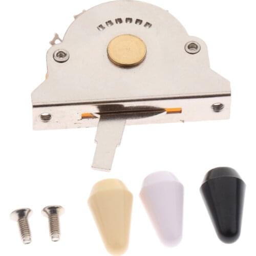 1 Set Alloy 5-Way Pickup Selector Switch W/ Tips For Electric Guitar