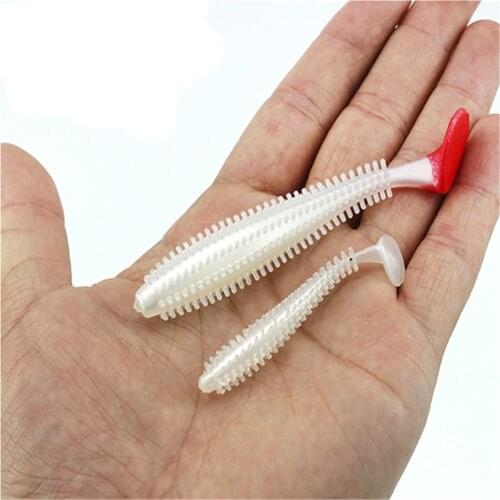 10Pcs Fishing Bait Floating Silica gel tail Soft Worm Lure6cm9cm Artificial Bait Wobblers Fishing Lures Crankbait Fishing tackle