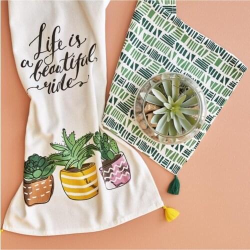 100% Cotton Evergreen 2-Piece Kitchen Towel