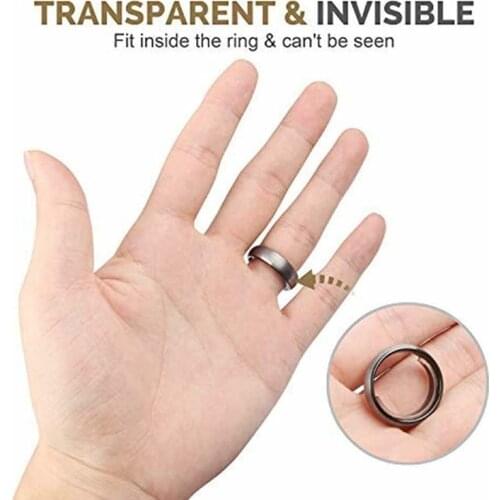 18 Sizes Silicone Invisible Clear Ring Size Adjuster Resizer Loose Rings Reducer Ring Sizer Fit Any Rings Jewelry Tools Unisex