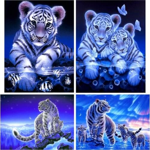 Diamond Painting Diamond embroidery 5d diy full square animals Tiger - diamond mosaic daimond painting drill