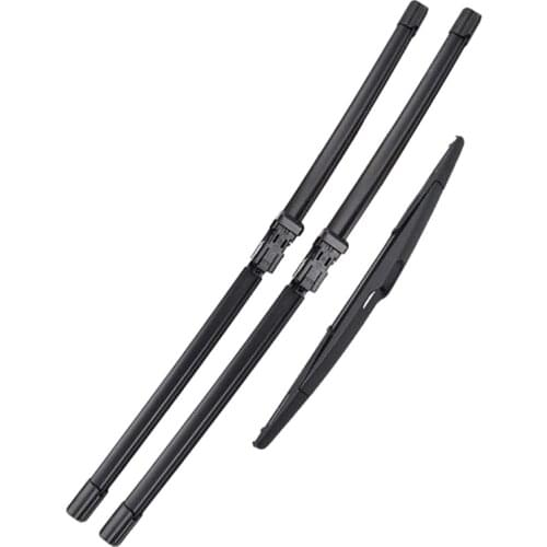 Car Wiper Front and Rear Wiper Blade Kit Windshield Wiper for Peugeot 2008 2013-2018