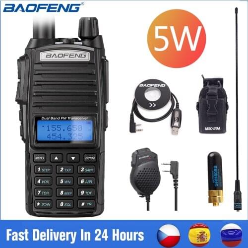 BaoFeng UV-82 Walkie-Talkie 5W VHF UHF Baofeng Dual PPT UV 82 Two Way Radio 10 KM Baofeng UV82 Transceiveruv UV9R UV5R Ham Radio