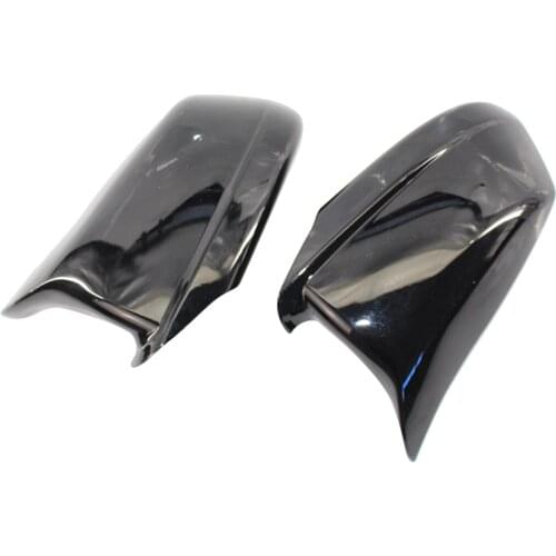 Side Wing Rearview Mirror Cover For BMW 5 Series F10 Black