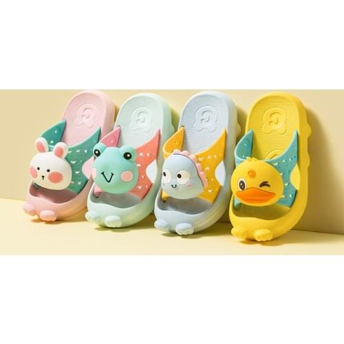 Children Cartoon Slippers Bathroom Non-slip Slippers Family Garden Home Slippers Beach Sandals Water Shoes 1 Pair Of Kids Clogs