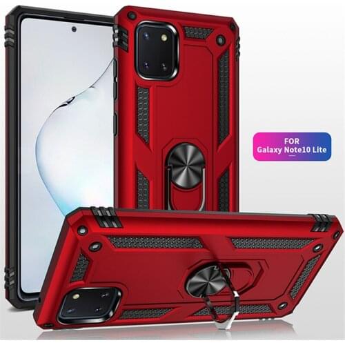 For Samsung Galaxy Note 10 Lite Case Magnet Car Ring Stand Holder Cover For Samsung Note10 lite A81 M60S Coque funda capa