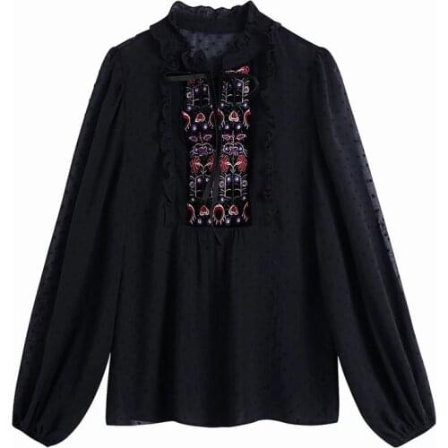 Черные блузки GIOIO China At AliExpress